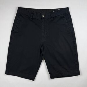Volcom Black Chino Shorts Cotton Blend Casual Skate Shorts Size 30
